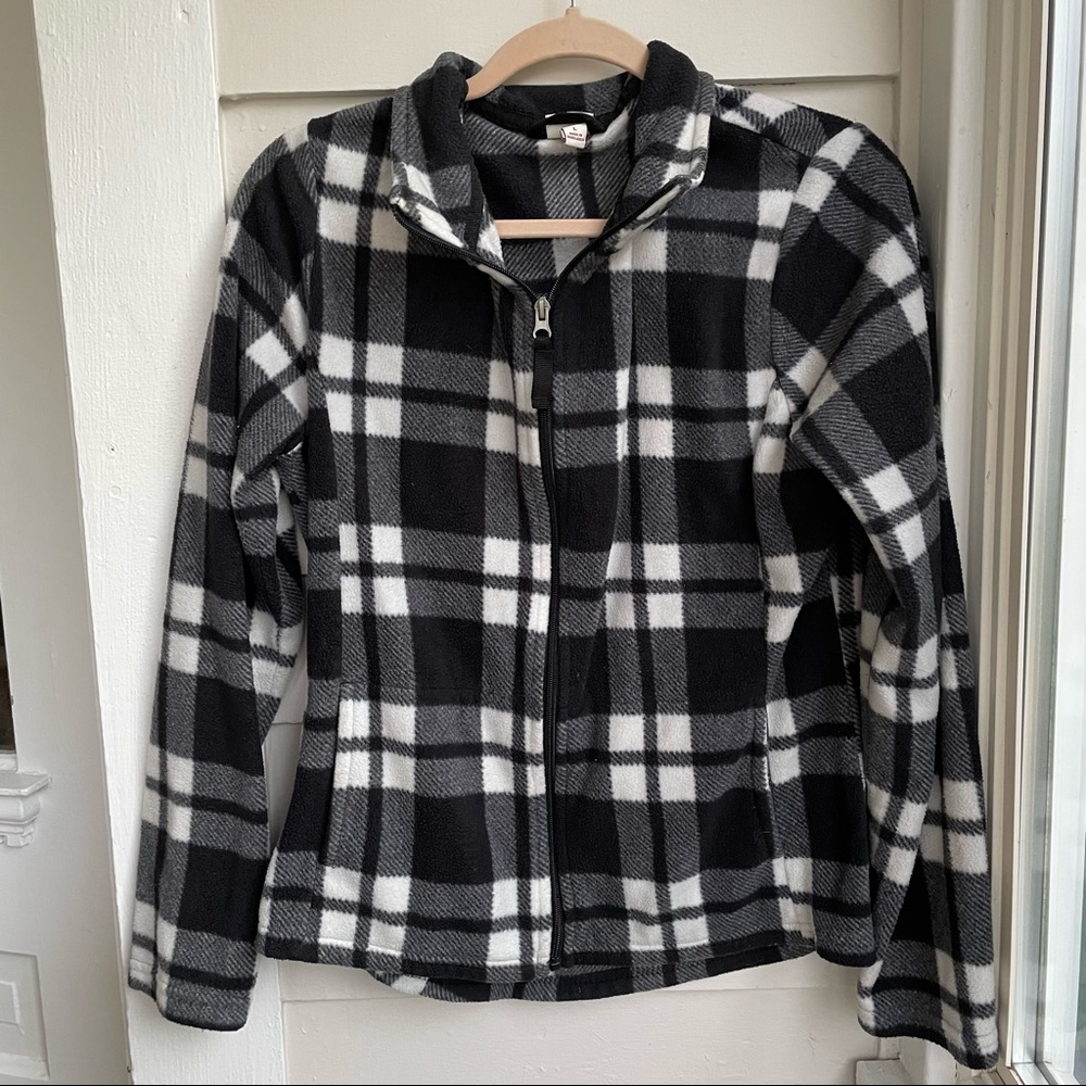 Plaid Fleece zip up